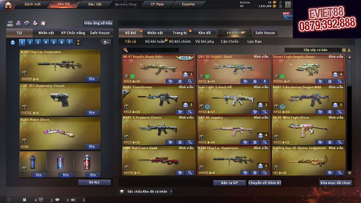 shop acc cf uy tin gia re